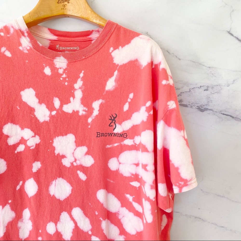 Browning Zebra Print Plus Size Custom Bleached Gr… - image 5